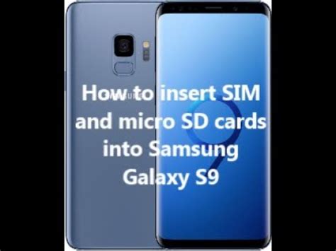 samsung galaxy s9 2 sim cards|Inserting SIM, microSD Card in Galaxy S9 / S9+ .